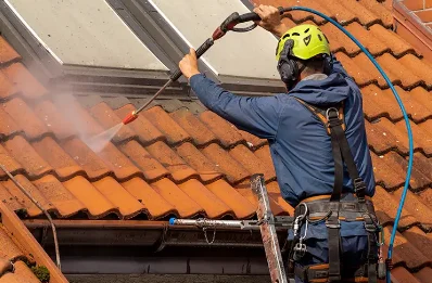 Démoussage et hydrofuge de toiture à Calacuccia
